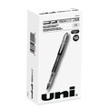 Uni-Ball ELITE Stick Roller Ball Pen, Super-Fine 0.5mm, Blk Ink, Blk Barrel 69000